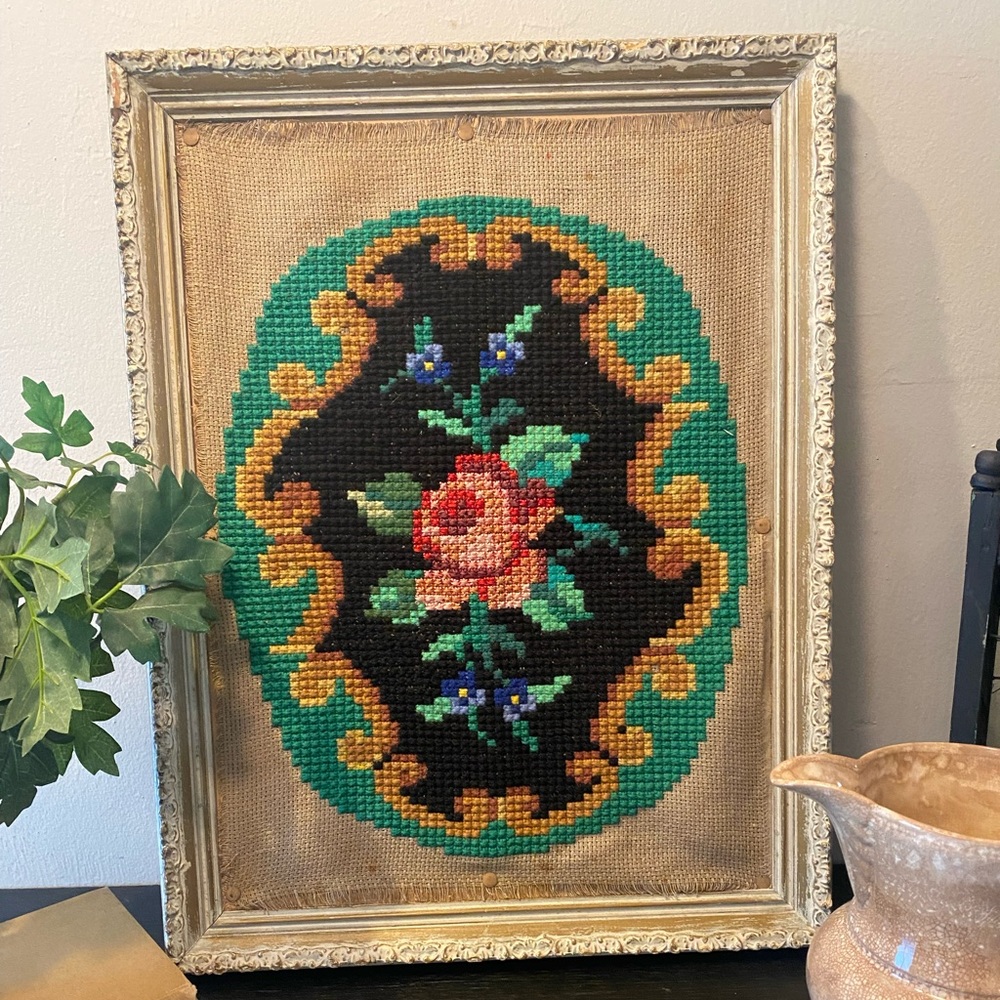 Victorian Rose Needle Point
